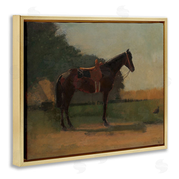 Stupell Industries CAD Designs | Racing Horse With Saddle