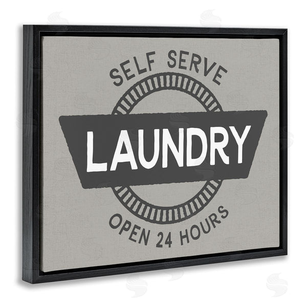 Stupell Industries CAD Designs | Retro Self Serve Laundry Wall Art