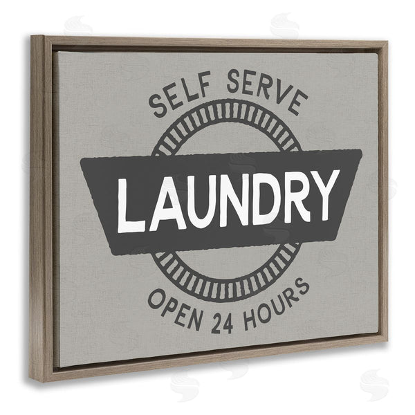 Stupell Industries CAD Designs | Retro Self Serve Laundry Wall Art