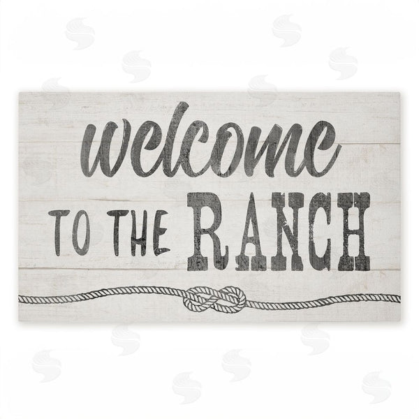 stupell industries CAD Designs | Rustic Welcome Ranch Entry Non-Woven Door Mat