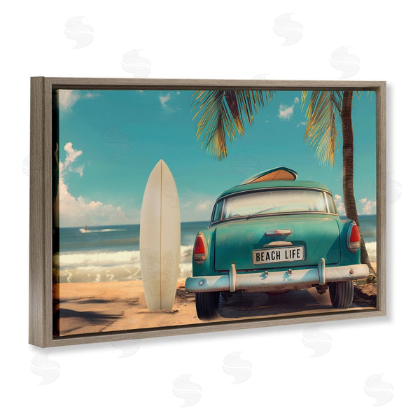 Stupell Industries CAD Designs | Summer Beach Life License Plate