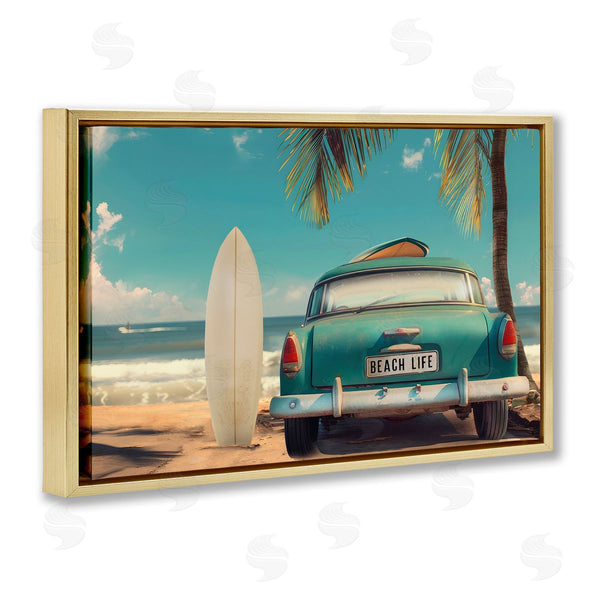Stupell Industries CAD Designs | Summer Beach Life License Plate