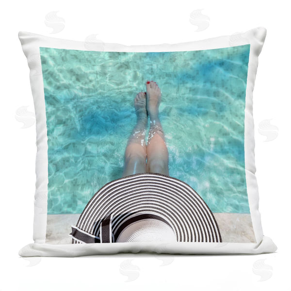 Stupell Industries CAD Designs | Summer Pool Ripples View Printed Throw Pillow