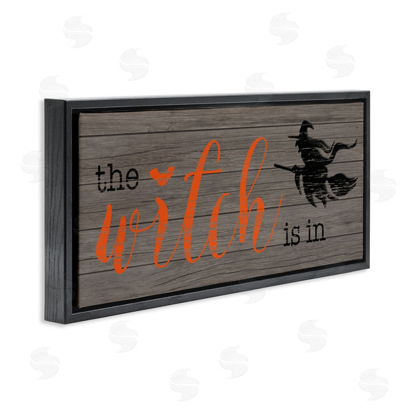Stupell Industries CAD Designs | The Witch Is In Halloween Sign Wall Art