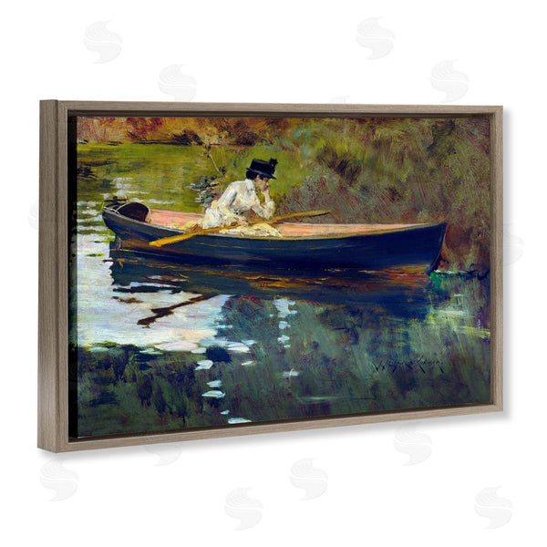 Stupell Industries CAD Designs | Thoughtful Woman On Canoe