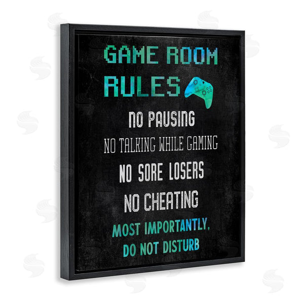 Stupell Industries CAD Designs | Vintage Game Room Rules Wall Art