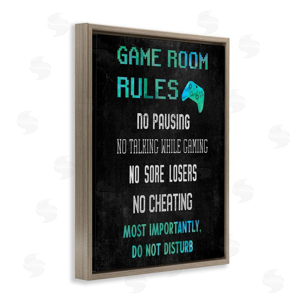 Stupell Industries CAD Designs | Vintage Game Room Rules Wall Art