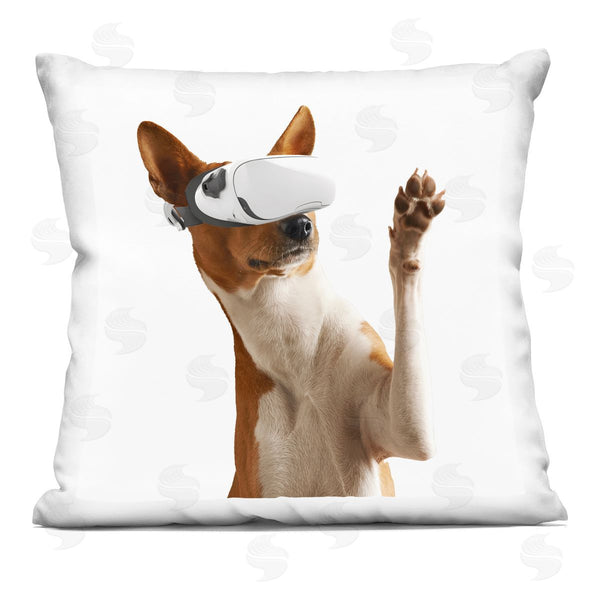 stupell industries CAD Designs | VR Gamer Dog Printed Throw Pillow