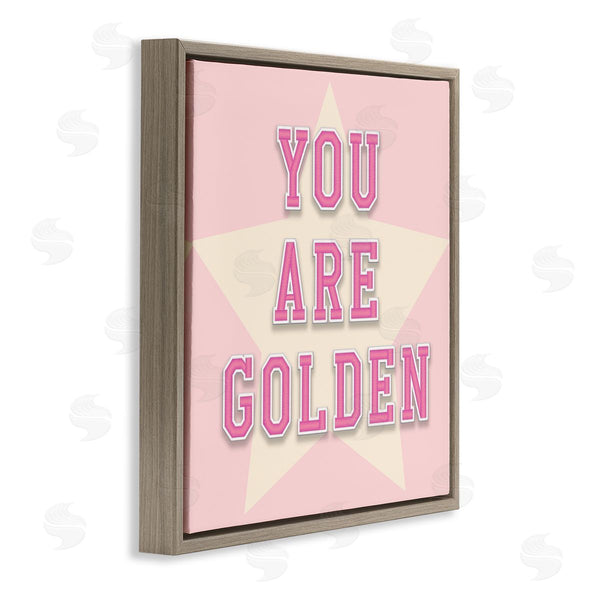 Stupell Industries CAD Designs | You Are Golden Phrase Wall Art