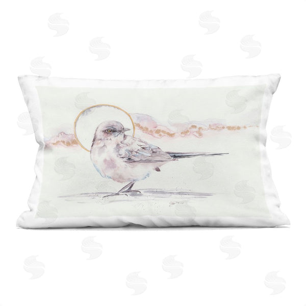 stupell industries Cady Driver | Bird & Moon Watercolor Printed Throw Pillow