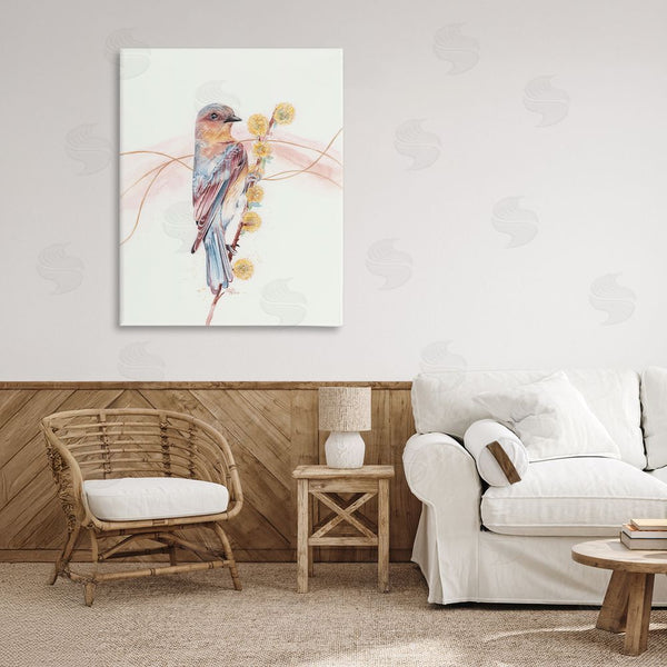 Stupell Industries Cady Driver | Bird & Yellow Puffy Flowers Wall Art