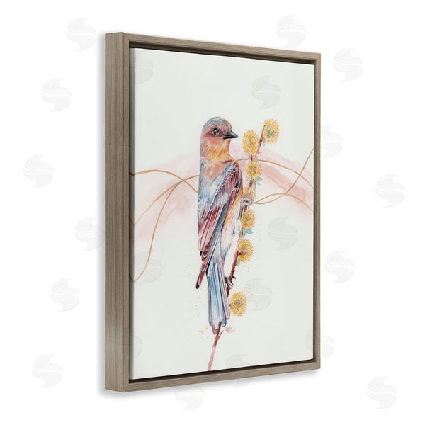 Stupell Industries Cady Driver | Bird & Yellow Puffy Flowers Wall Art