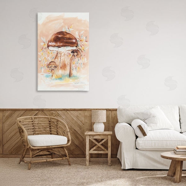 Stupell Industries Cady Driver | Brown Earthy Mushroom Trio Wall Art