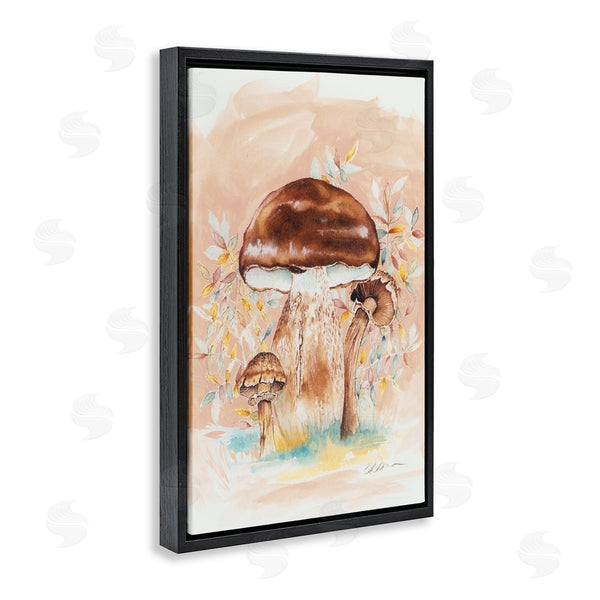 Stupell Industries Cady Driver | Brown Earthy Mushroom Trio Wall Art