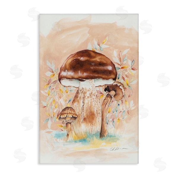 stupell industries Cady Driver | Brown Earthy Mushroom Trio Wall Art