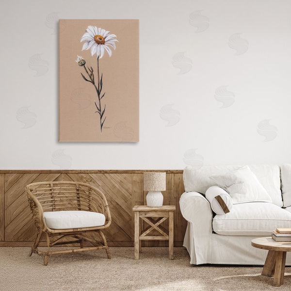 Stupell Industries Cady Driver | Daisy Sprout On Tan Wall Art