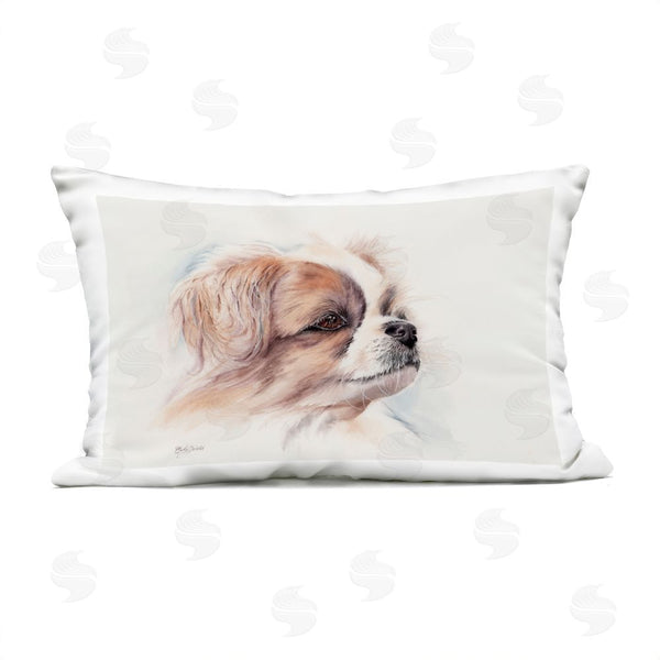 Stupell Industries Cady Driver | Expressive Dog Face Portrait Printed Throw Pillow