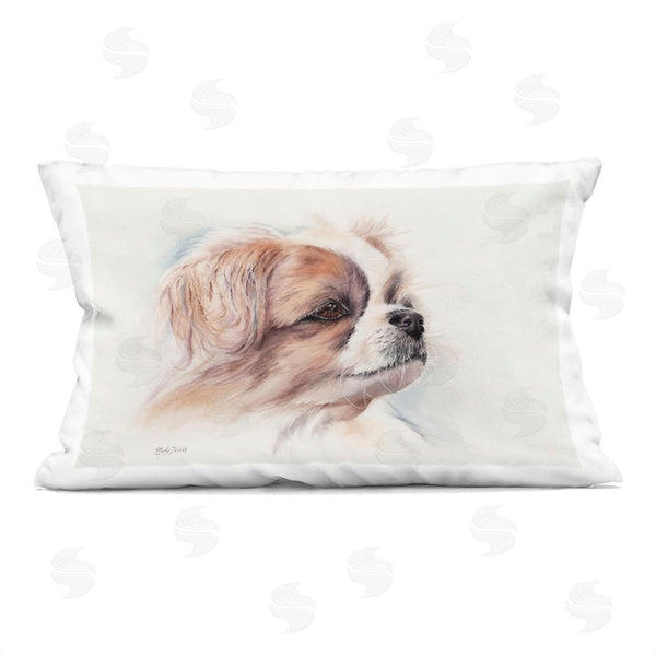 stupell industries Cady Driver | Expressive Dog Face Portrait Printed Throw Pillow