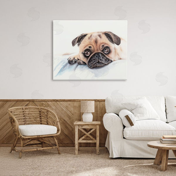 Stupell Industries Cady Driver | Innocent Pug Relaxing Wall Art