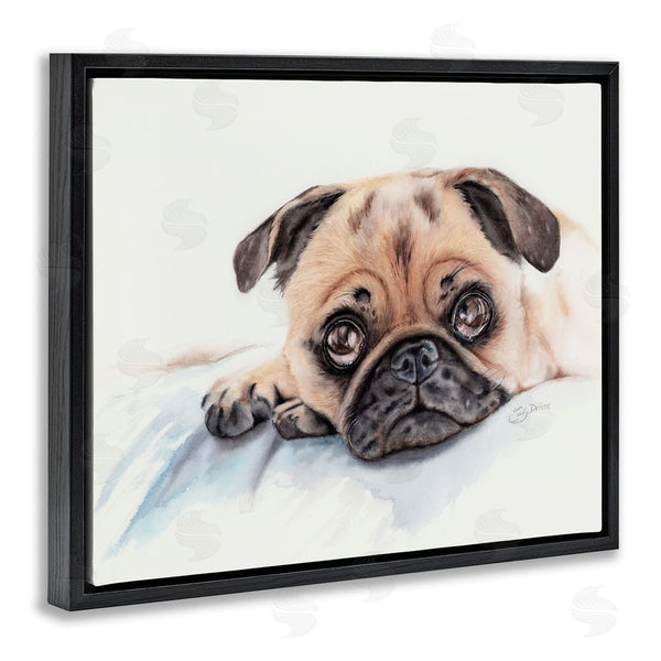 Stupell Industries Cady Driver | Innocent Pug Relaxing Wall Art