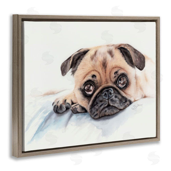 Stupell Industries Cady Driver | Innocent Pug Relaxing Wall Art