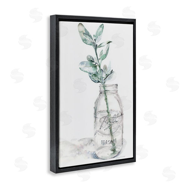Stupell Industries Cady Driver | Minimal Herb In Glass Jar Wall Art