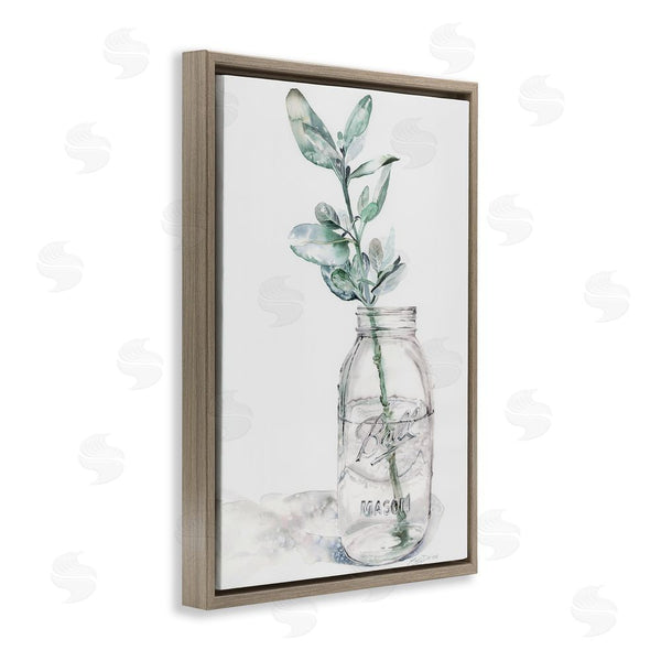 Stupell Industries Cady Driver | Minimal Herb In Glass Jar Wall Art