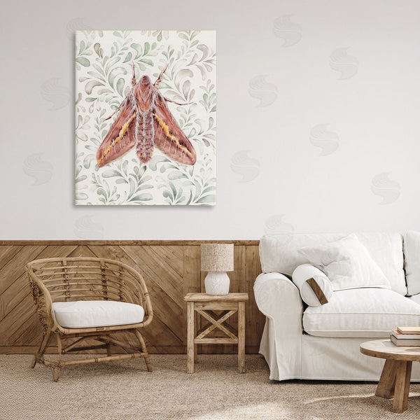 Stupell Industries Cady Driver | Moth Over Leaf Sprigs Wall Art