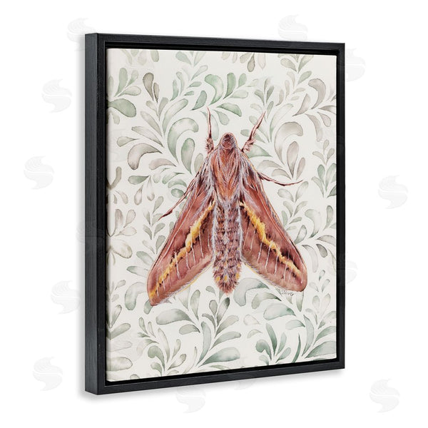 Stupell Industries Cady Driver | Moth Over Leaf Sprigs Wall Art