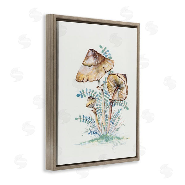 Stupell Industries Cady Driver | Natural Forest Mushrooms Trio Wall Art