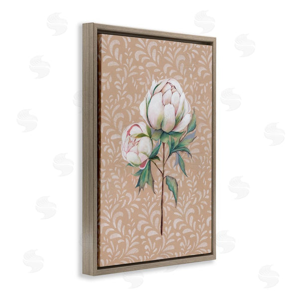 Stupell Industries Cady Driver | Peony Sprouts Over Leaf Pattern Wall Art