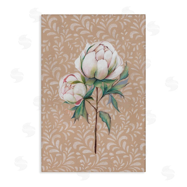 stupell industries Cady Driver | Peony Sprouts over Leaf Pattern Wall Art
