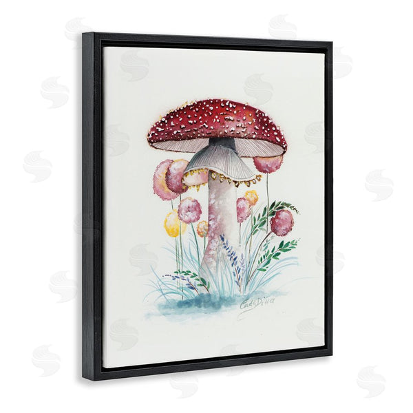 Stupell Industries Cady Driver | Red Capped Organic Mushroom Wall Art
