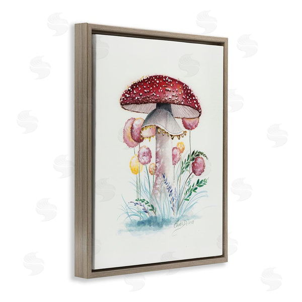 Stupell Industries Cady Driver | Red Capped Organic Mushroom Wall Art