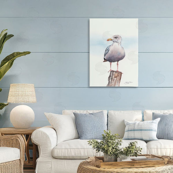 Stupell Industries Cady Driver | Seaside Seagull Perch Wall Art