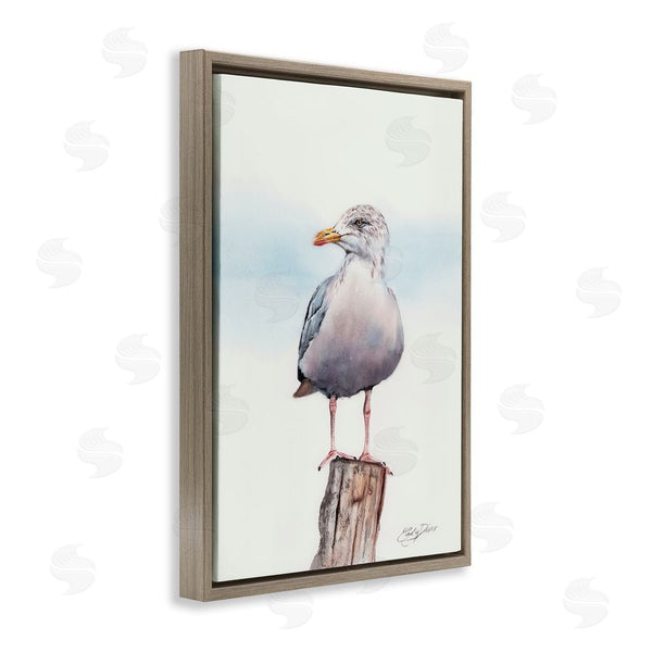 Stupell Industries Cady Driver | Seaside Seagull Perch Wall Art