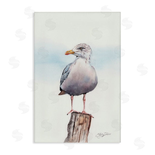 stupell industries Cady Driver | Seaside Seagull Perch Wall Art
