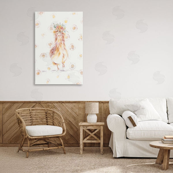 Stupell Industries Cady Driver | Silkie Chicken With Daisies Wall Art