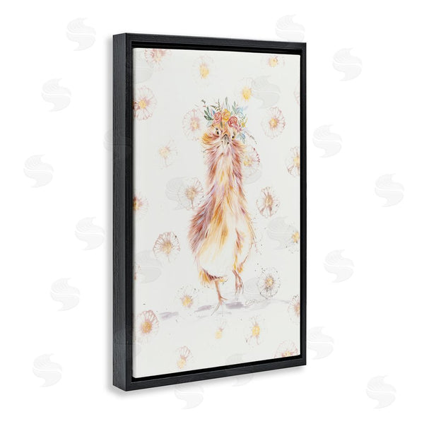 Stupell Industries Cady Driver | Silkie Chicken With Daisies Wall Art