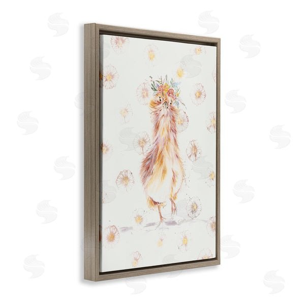 Stupell Industries Cady Driver | Silkie Chicken With Daisies Wall Art