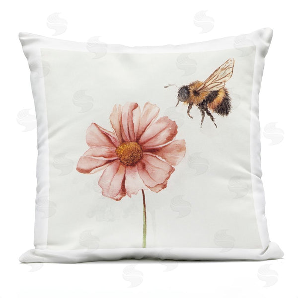 Stupell Industries Cady Driver | Spring Pollination Bee Printed Throw Pillow