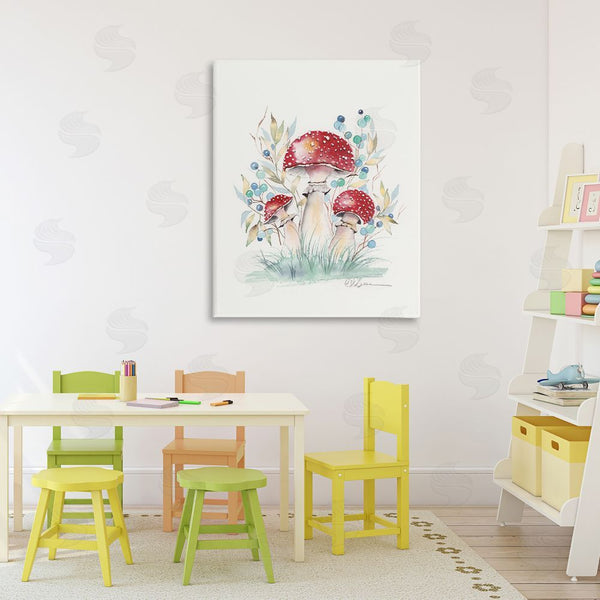 Stupell Industries Cady Driver | Toadstool Mushroom Trio Wall Art