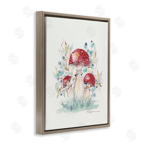 Stupell Industries Cady Driver | Toadstool Mushroom Trio Wall Art