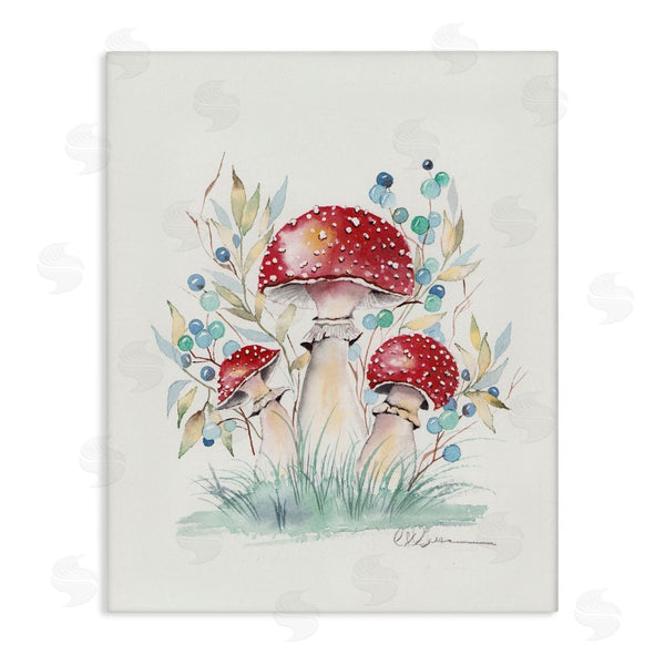 stupell industries Cady Driver | Toadstool Mushroom Trio Wall Art