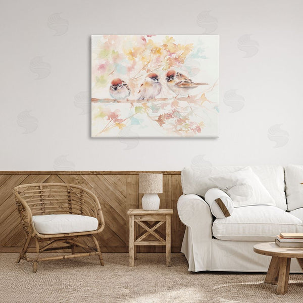 Stupell Industries Cady Driver | Trio Of Birds On Watercolor Branch Wall Art