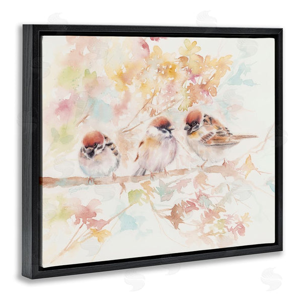 Stupell Industries Cady Driver | Trio Of Birds On Watercolor Branch Wall Art