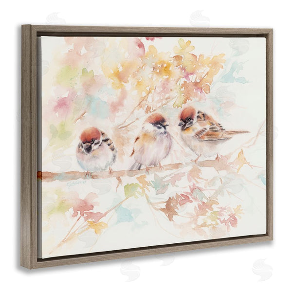 Stupell Industries Cady Driver | Trio Of Birds On Watercolor Branch Wall Art