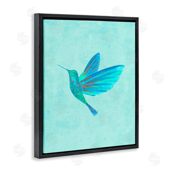 Stupell Industries Camila Juncos | Blue Hummingbird Simplicity
