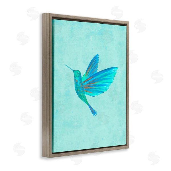 Stupell Industries Camila Juncos | Blue Hummingbird Simplicity