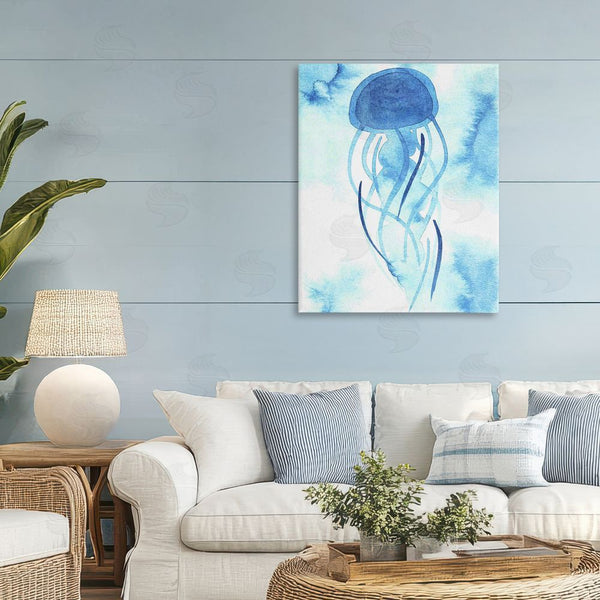 Stupell Industries Camila Juncos | Blue Jellyfish Expression